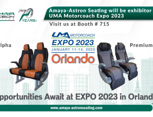 Amaya-Astron Seating will be exhibitor at UMA Expo 2023